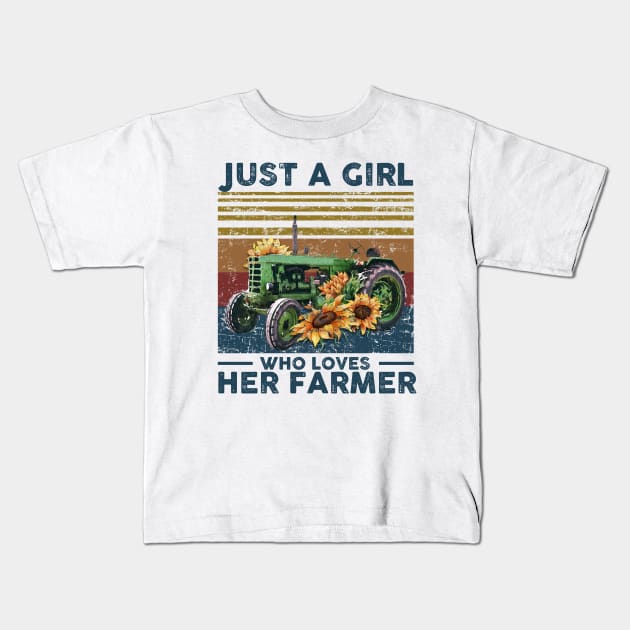 Just A Girl Who Loves Farmer Kids T-Shirt by nicholsoncarson4